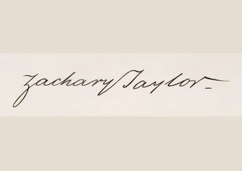 Firma de Zachary Taylor